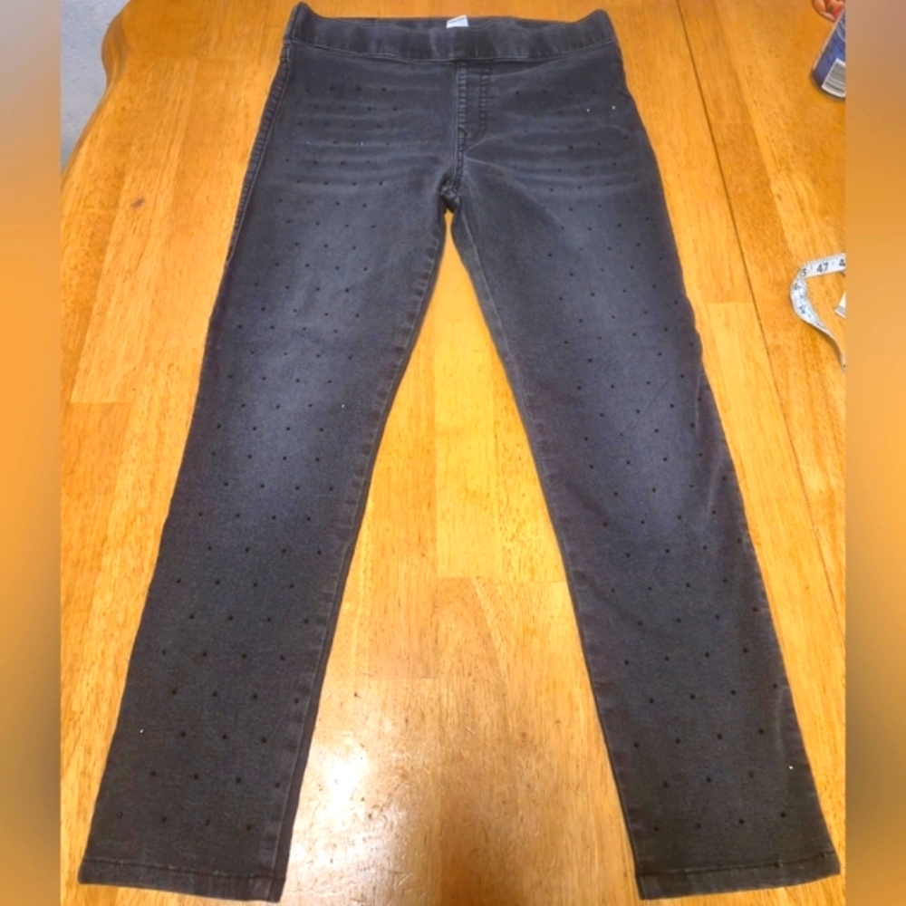 True Religion Dark Gray‎ Skinny Jeans with Dots